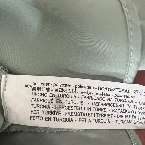 Zara green satin blouse - Picture 2 of 7